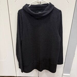 NWT Sonoma Black Cowl Neck Long Sleeve Sweater